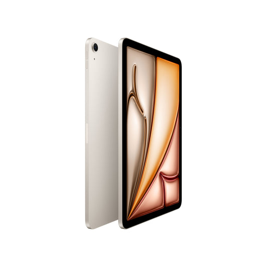 Side view profile of the 11-inch iPad Air Wi-Fi 1TB Starlight M4 tablet from Tradeline Egypt.