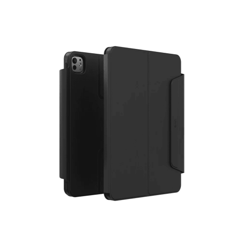 حافظة UNIQ ROVUS SNAPMOUNT MAGNETIC 360 قابلة للفصل لجهاز iPad PRO 13 (M4-M5) - أسود دالاس