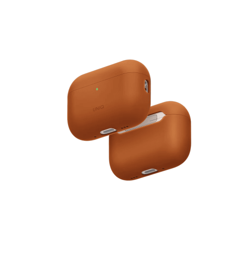 جراب UNIQ LINO هجين من السيليكون السائل لسماعات AirPods Pro الجيل الثالث – برتقالي غروب الشمس