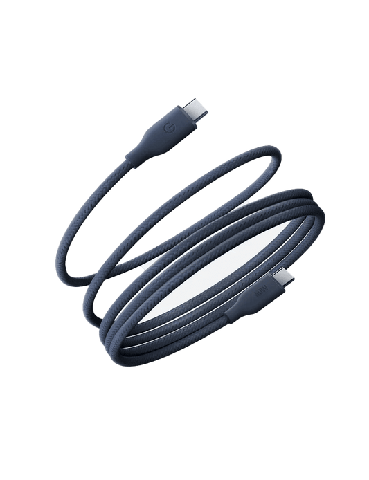 ENERGEA HELIX 60W USB-C to USB-C Magnetic Fast Charging Cable 1.5M - BLUE