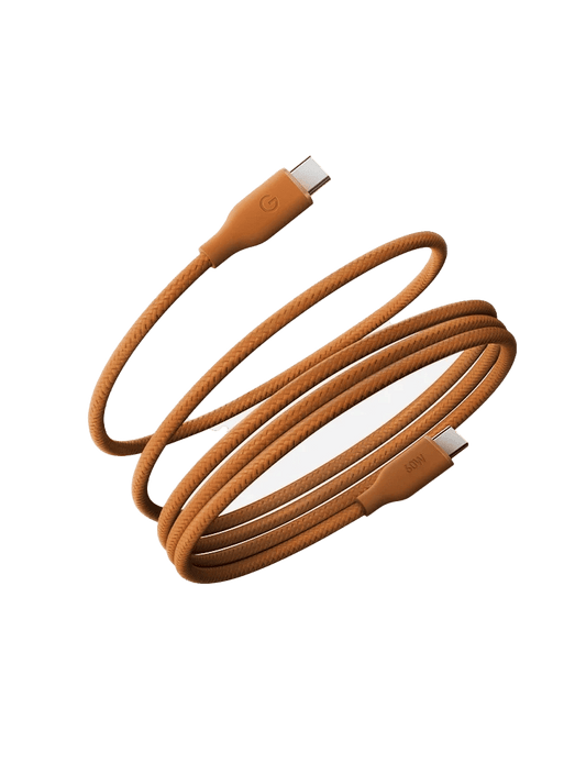 ENERGEA HELIX 60W USB-C to USB-C Magnetic Fast Charging Cable 1.5M - ORANGE