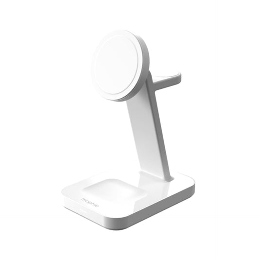 Mophie Snap+ 3-in-1 Wireless Charge Stand Qi2 - أبيض