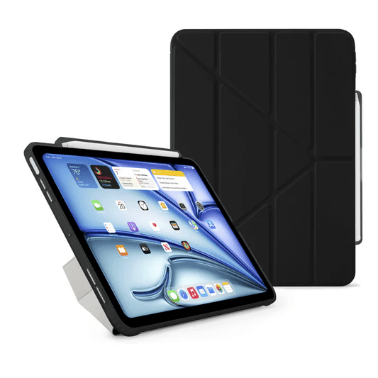 Pipetto iPad Air 13 (2024) Origami No3 Pencil Case - Black