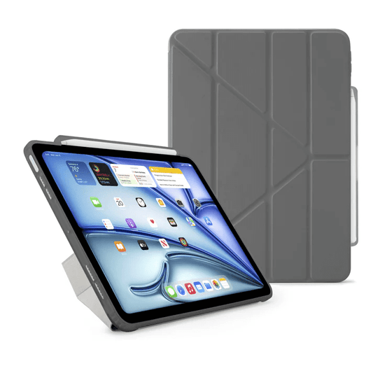 Pipetto iPad Air 13 (2024) Origami No3 Pencil Case - Grey