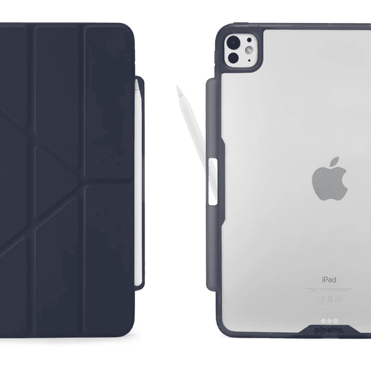 Pipetto iPad Pro 11 (2024) Origami No3 Pencil Case - Dark Blue