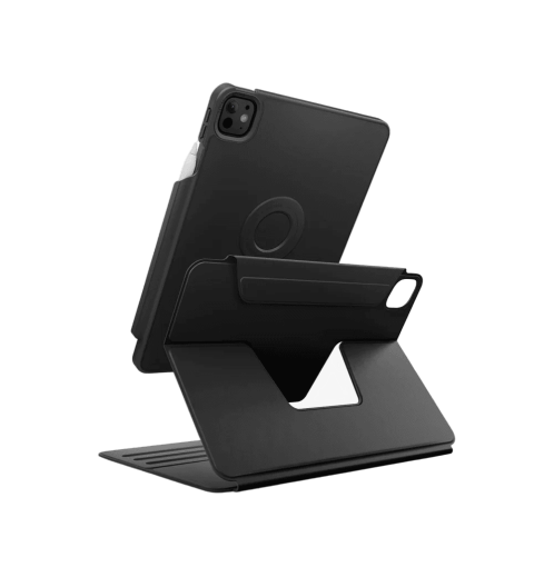 جراب UNIQ ROVUS SNAPMOUNT المغناطيسي القابل للفصل والدوران 360 درجة لجهاز iPad Pro 11 (M4-M4) - أسود دالاس