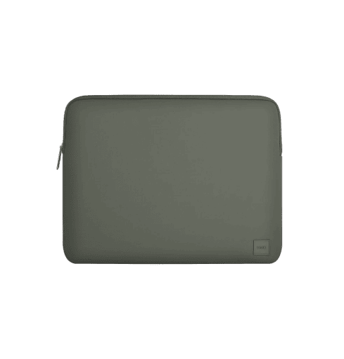 Uniq Cyprus Smooth Neoprene Water-Resistant Laptop Sleeve Up to 14” - Pewter Green