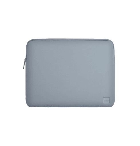 Uniq Cyprus Smooth Neoprene Water-Resistant Laptop Sleeve Up to 14” - Steel Blue