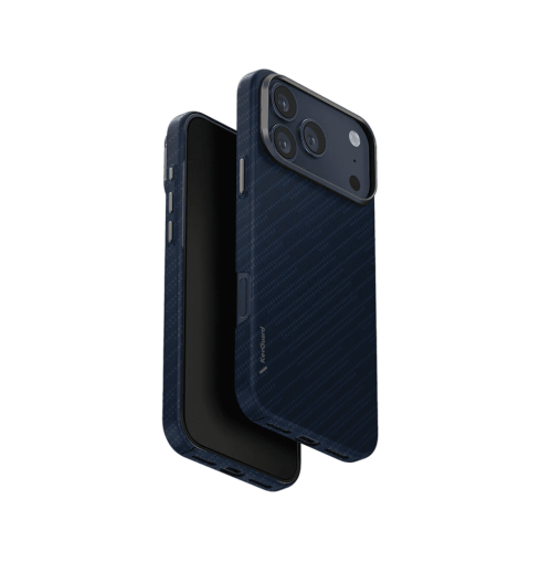 Uniq Keva Edge Slimline 100% Aramid Case for iPhone 17 Pro Max - Blue