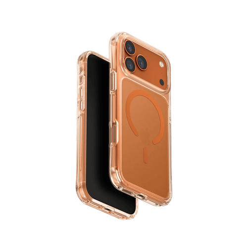 Uniq LifePro Xtreme Anti-Fingerprint Slim Hybrid Case with MagClick Compatibility for iPhone 17 Pro Max - Orange