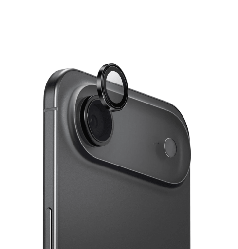 حامي عدسة الكاميرا المصنوع من الألومنيوم UniQ Optix AluGuard لهاتف iPhone Air - أسود