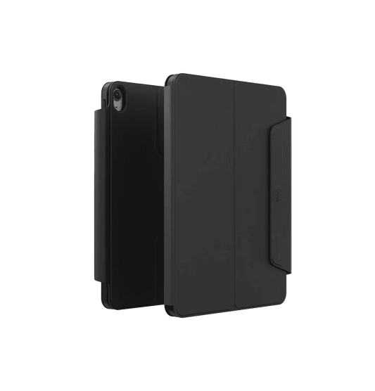 جراب Uniq Rovus Snapmount المغناطيسي القابل للفصل والدوران 360 درجة لجهاز iPad Air 11 بوصة | 10.9 بوصة (2024 | 2022/2020) - أسود