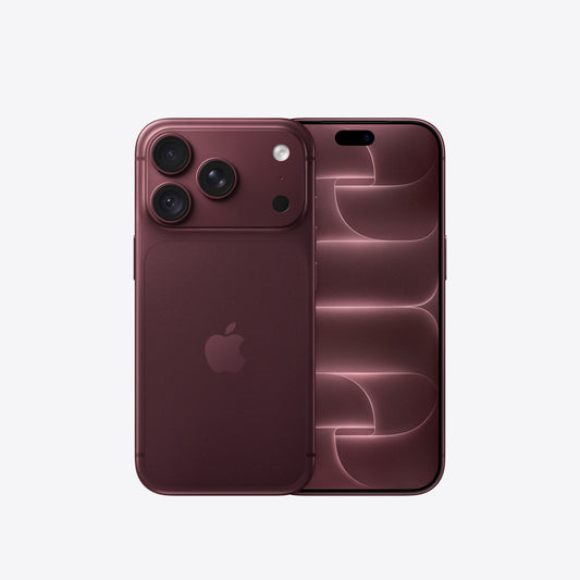 Front and back view of the Apple iPhone 18 Pro 1TB in Burgundy available at Tradeline.