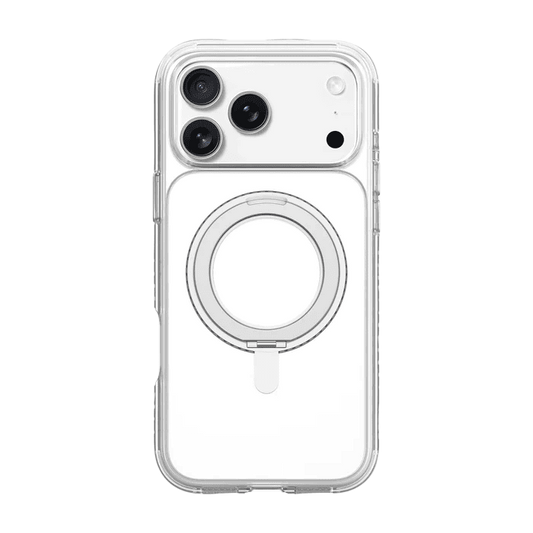 Rear view of the clear Laut CARBON MATTER protective phone cover for iPhone 17 Pro Max in Crystal available at Tradeline Egypt.