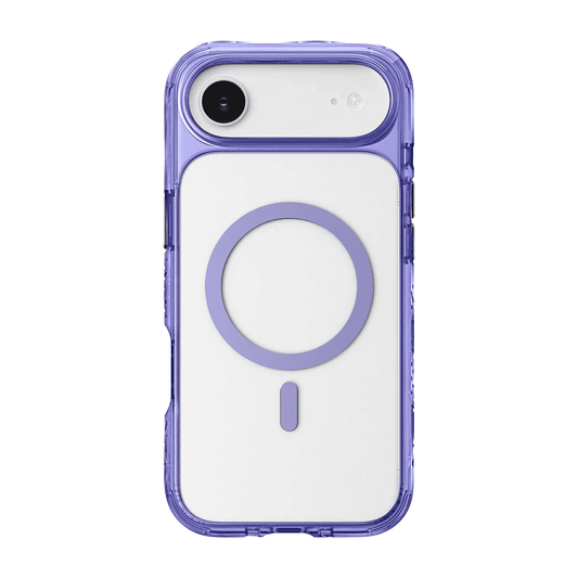 Front view of the protective Laut CRYSTAL MATTER X case for iPhone Air in Purple Crystal tint available at Tradeline.