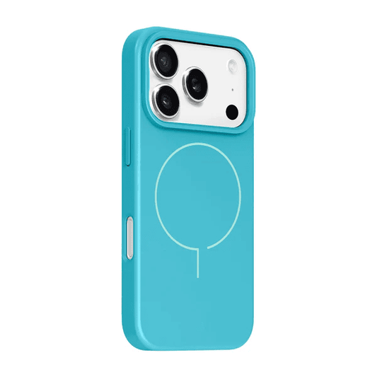 Side view showcasing the form-fitting profile of the Laut HUEX SLIM case for iPhone 17 Pro Max Milky Mint from Tradeline Egypt.