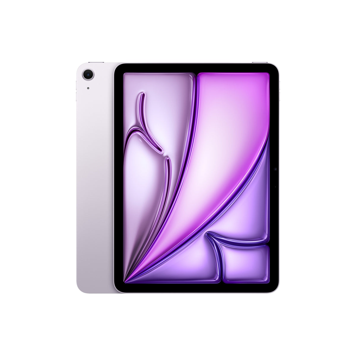 Front and back view display of the 11-inch iPad Air Wi-Fi 128GB Purple M4 available at Tradeline.