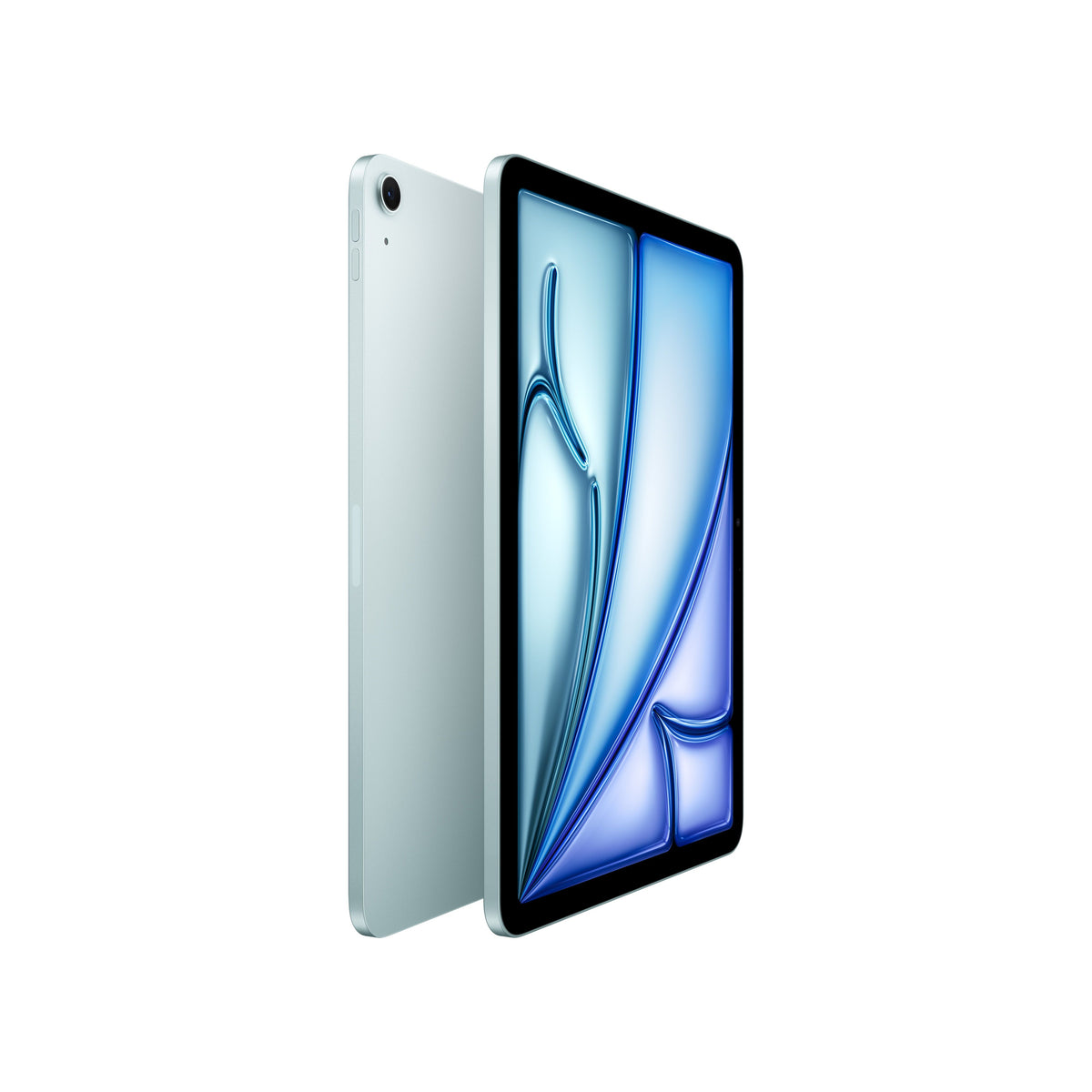 Side view profile of the 11-inch iPad Air Wi-Fi 1TB Blue M4 tablet from Tradeline Egypt.