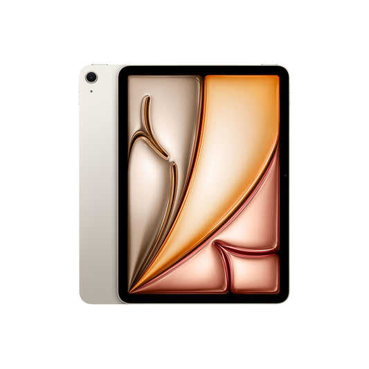 Front and back view display of the 11-inch iPad Air Wi-Fi 1TB Starlight M4 available at Tradeline.
