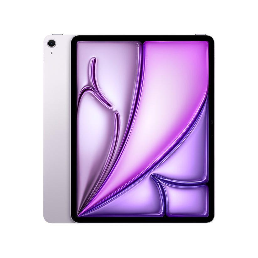 Front and back view display of the 13-inch iPad Air Wi-Fi 256GB Purple M4 available at Tradeline.