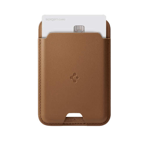 حامل بطاقات Spigen MagSafe طراز Valentinus (MagFit) - بني