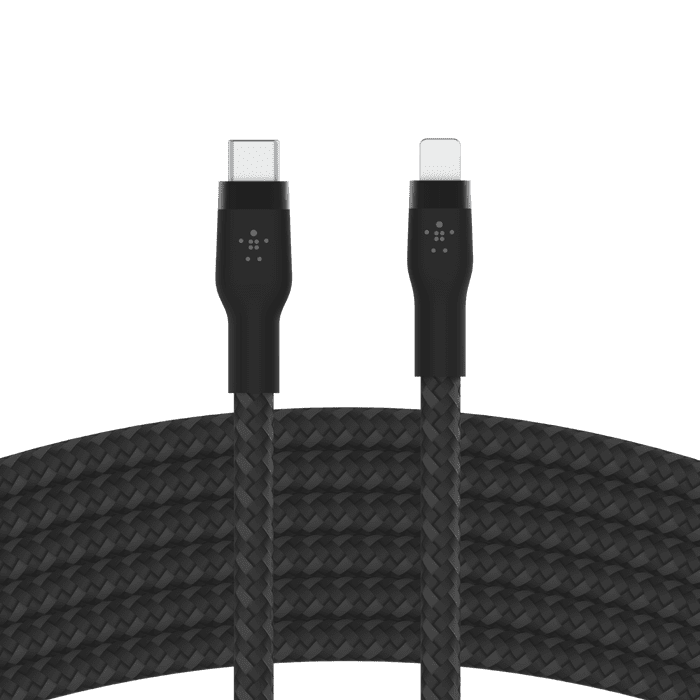 Belkin BOOST↑CHARGE PRO Flex USB-C Cable with Lightning Connector (3M) - Black