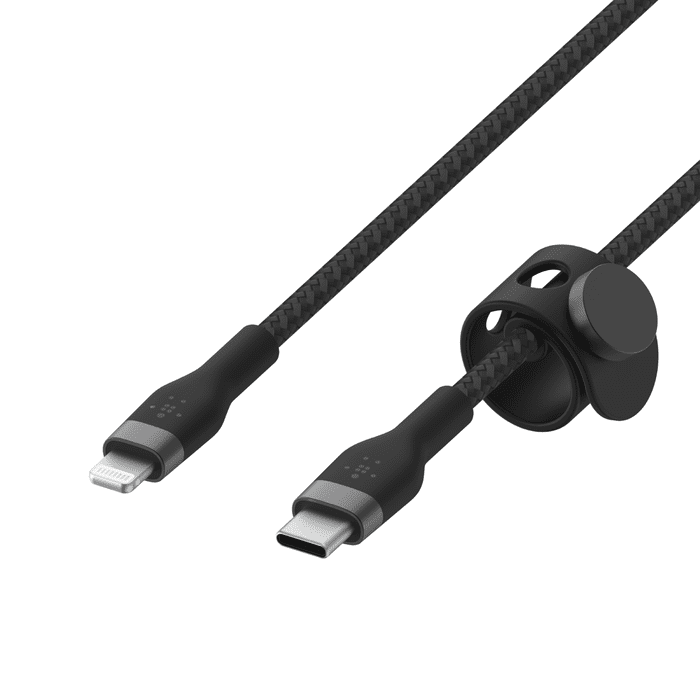 Belkin BOOST↑CHARGE PRO Flex USB-C Cable with Lightning Connector (3M) - Black