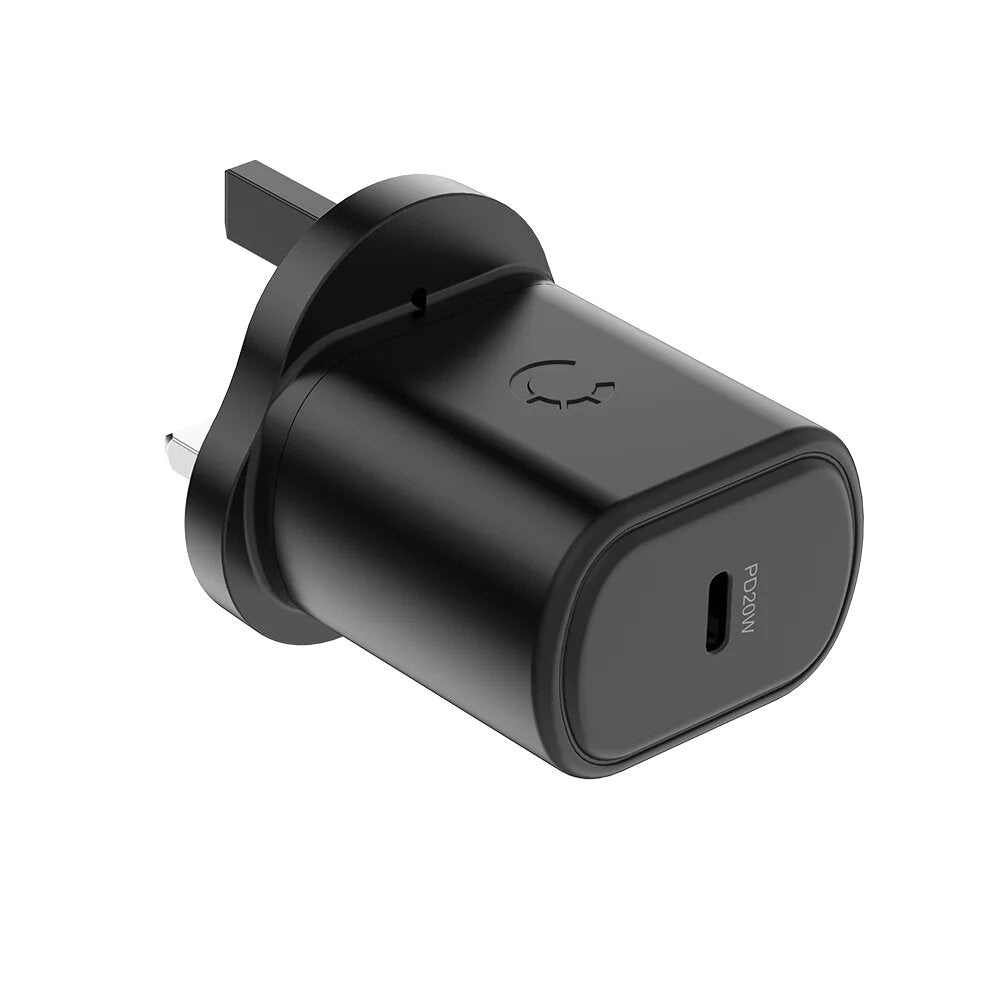 شاحن حائط Cygnett بقدرة 20 واط مع USB-C PD - أسود