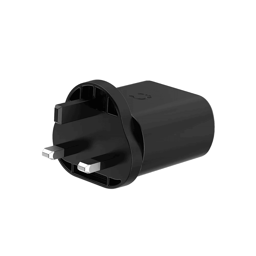 شاحن حائط Cygnett بقدرة 32 واط ومنفذي USB-C PD - أسود