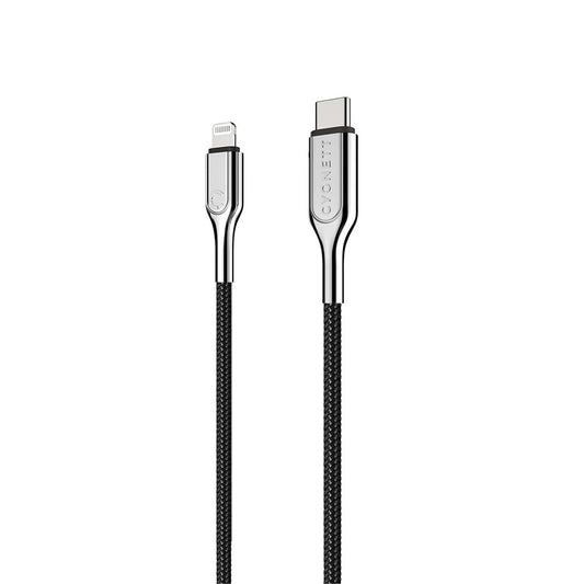 Cygnett Armoured Lightning to USB-C Cable 2m - Black