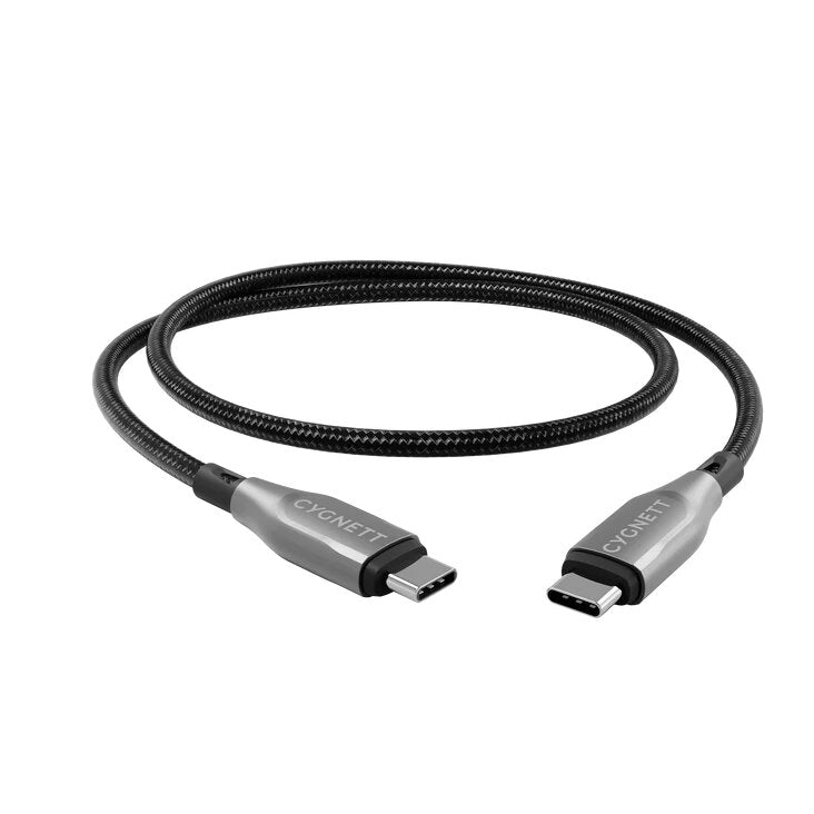 Cygnett Armoured USB-C To USB-C (USB 2.0) 1m - Black