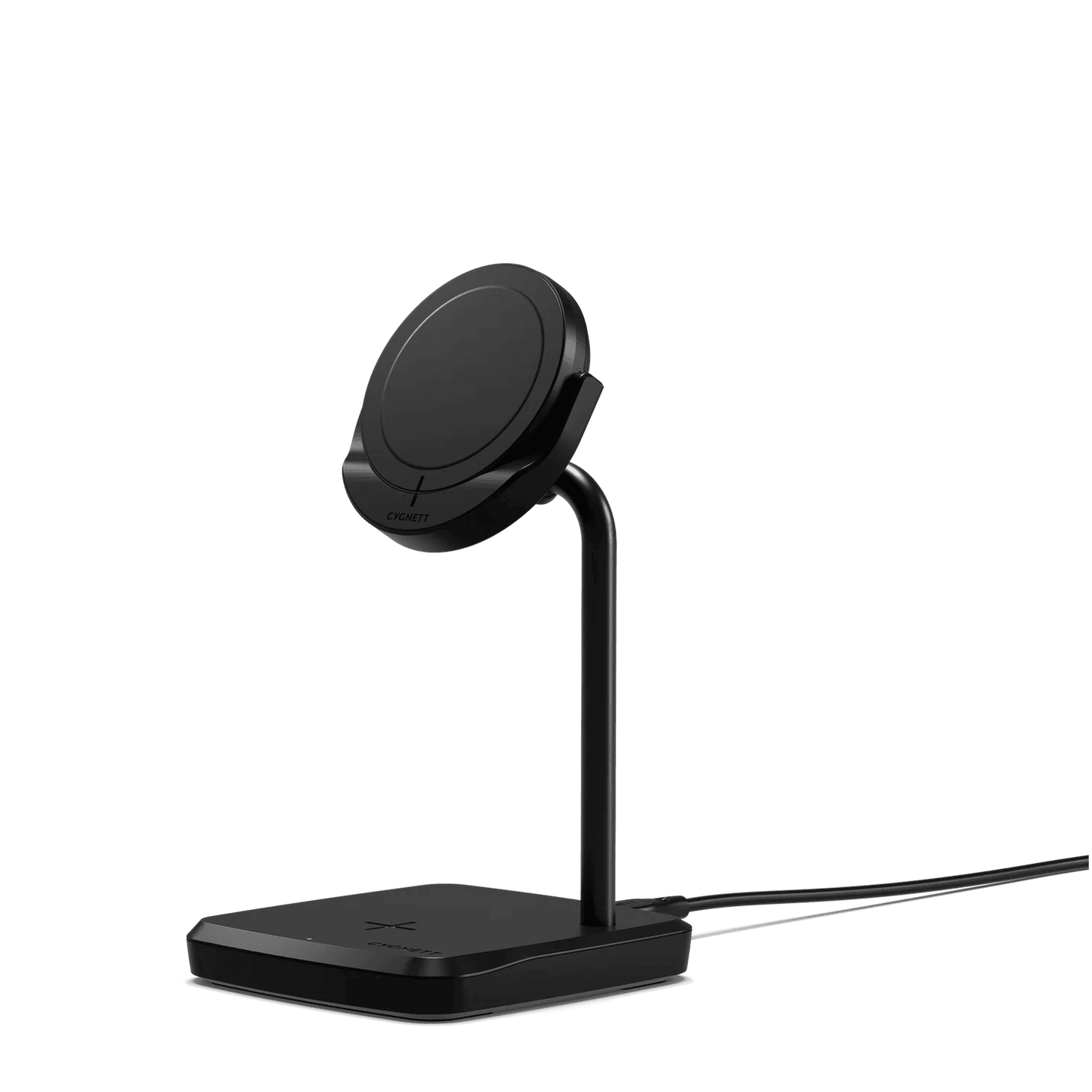 Cygnett ChargeBase Qi2.0 2-in-1 Magnetic Wireless Charger - Black