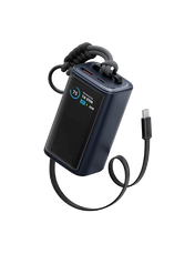 ENERGEA Compac Arc 45, 10000mAh Powerbank With Built In 70cm Usb-c Cable Pd 45W -  BLUE