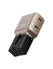 ENERGEA TravelGo Adapter 45 With 2 Port USB-C 45W - GOLD BLACK