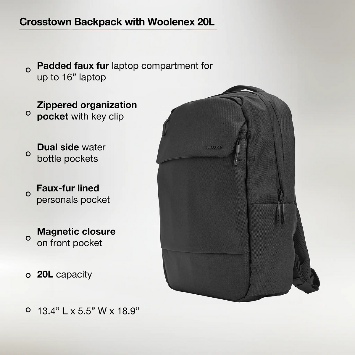 Incase Crosstown Backpack - Black
