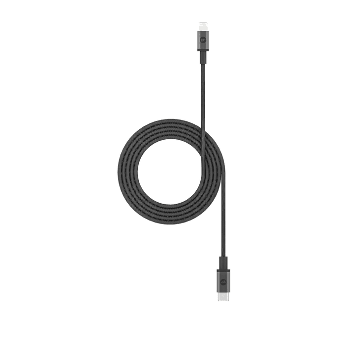 كابل Mophie للشحن من USB-C إلى Lightning بطول 1.8 متر – أسود