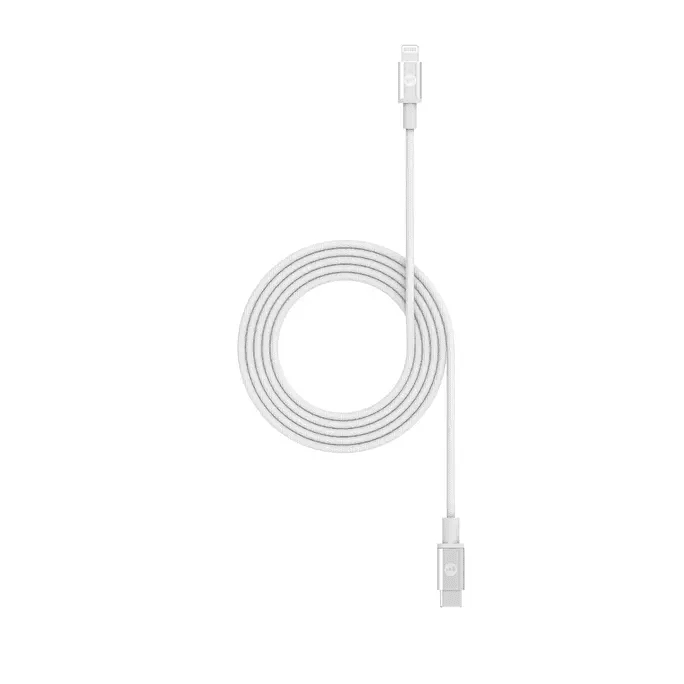 كابل Mophie للشحن من USB-C إلى Lightning بطول 1.8 متر – أبيض