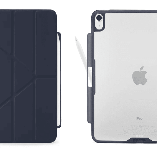 Pipetto iPad Air 13 (2024) Origami No3 Pencil Case - Dark Blue