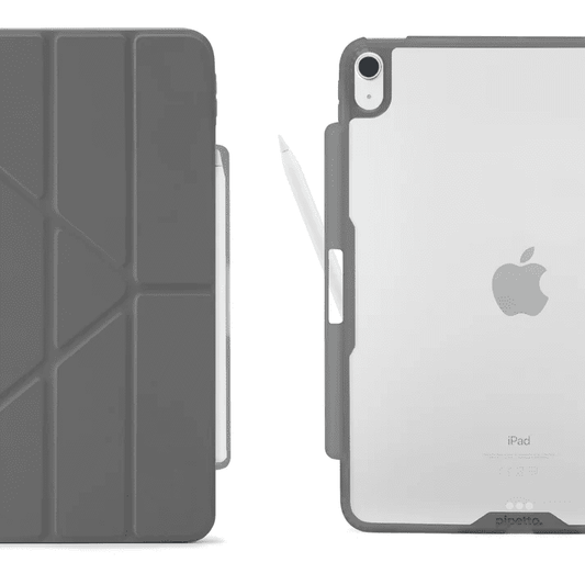 Pipetto iPad Air 13 (2024) Origami No3 Pencil Case - Grey