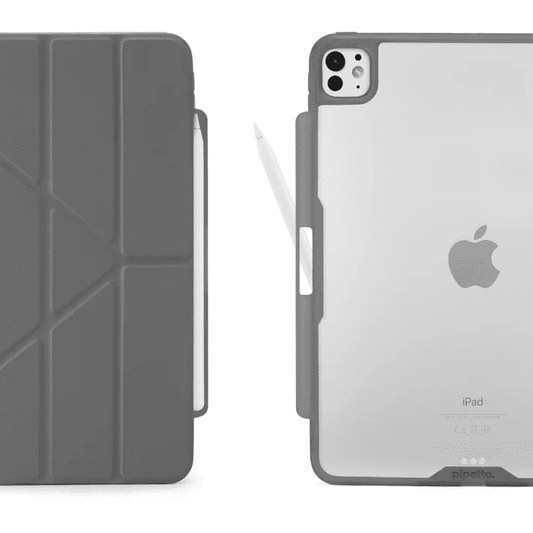 Pipetto iPad Pro 11 (2024) Origami No3 Pencil Case - Grey