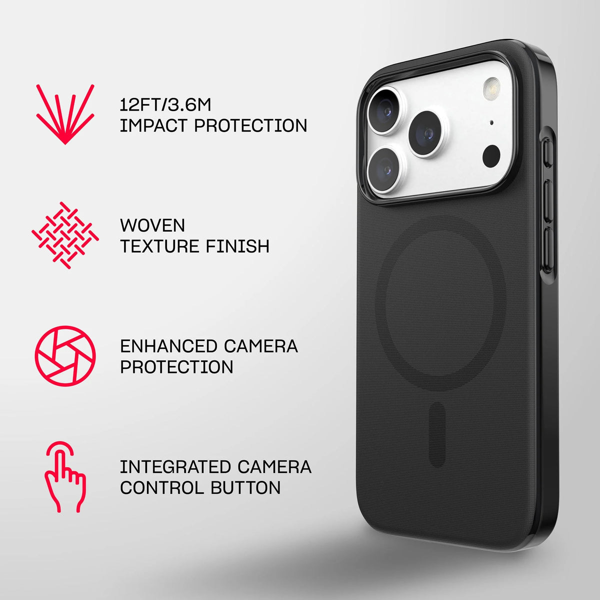 Tech21 EvoPulse iPhone 18 Pro Case with MagSafe - Black