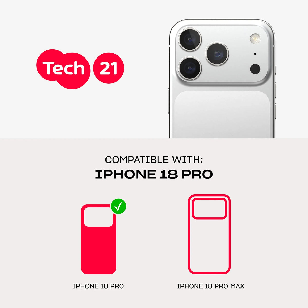 Tech21 EvoPulse iPhone 18 Pro Max Case with MagSafe - Sable