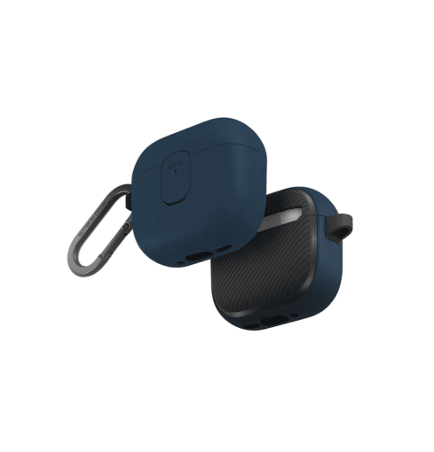 UNIQ CLYDE AIRPODS 4TH GEN LOCK CASE - BLUE (ROYAL BLUE/DARK GREY)