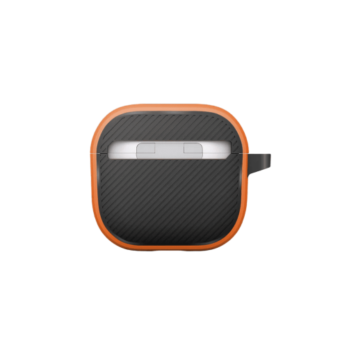 UNIQ CLYDE AIRPODS 4TH GEN LOCK CASE - VOLT ORANGE (VOLT ORANGE/CHARCOAL)