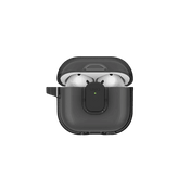 جراب UNIQ GLASE PRO لسماعات AirPods الجيل الرابع بقفل – دخاني لامع
