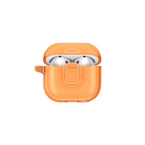 UNIQ GLASE PRO AIRPODS 4TH GEN LOCK CASE - GOLDEN CITRUS