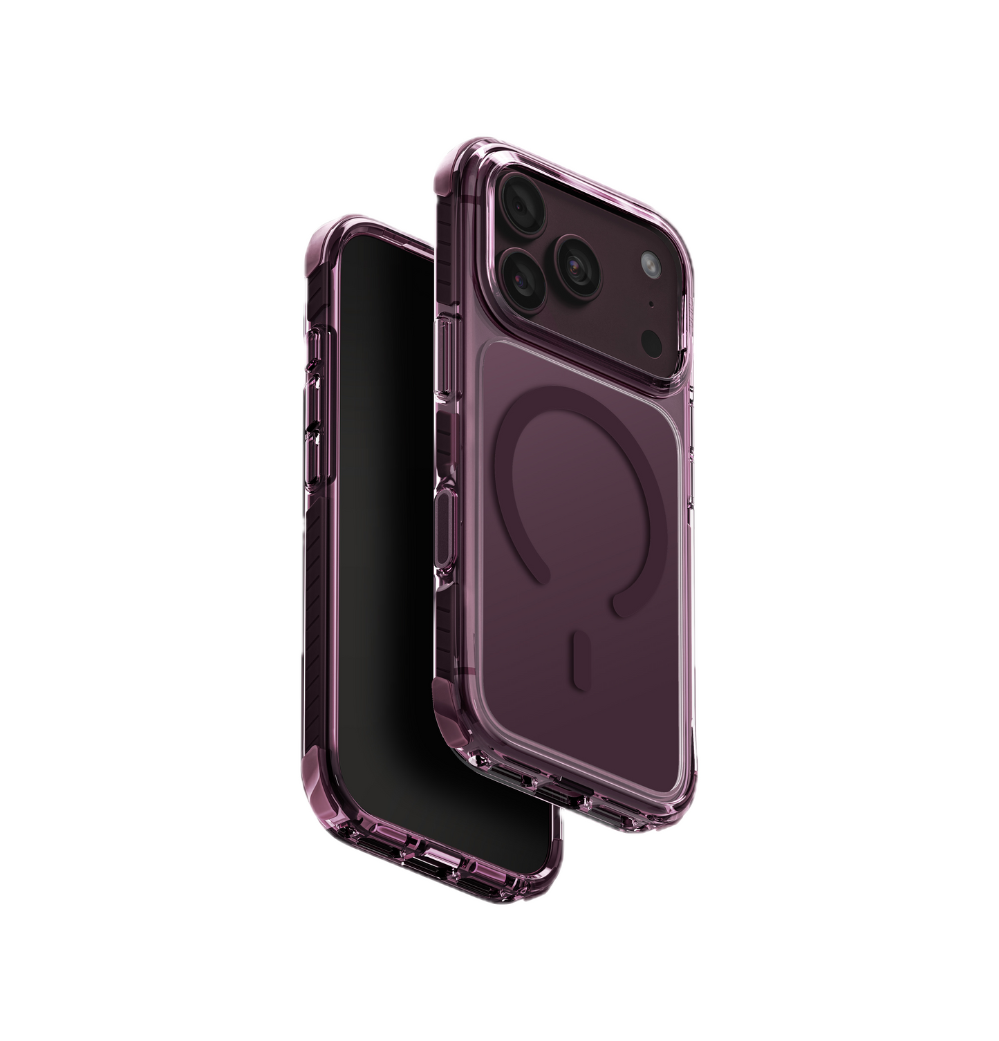 UNIQ HYBRID IPHONE 18 PRO MAGCLICK CHARGING COMBAT - DEEP BURGUNDY