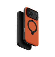 UNIQ HYBRID IPHONE 18 PRO MAX ELIX WITH 360 ROTATING KICKSTAND - VOLT ORANGE