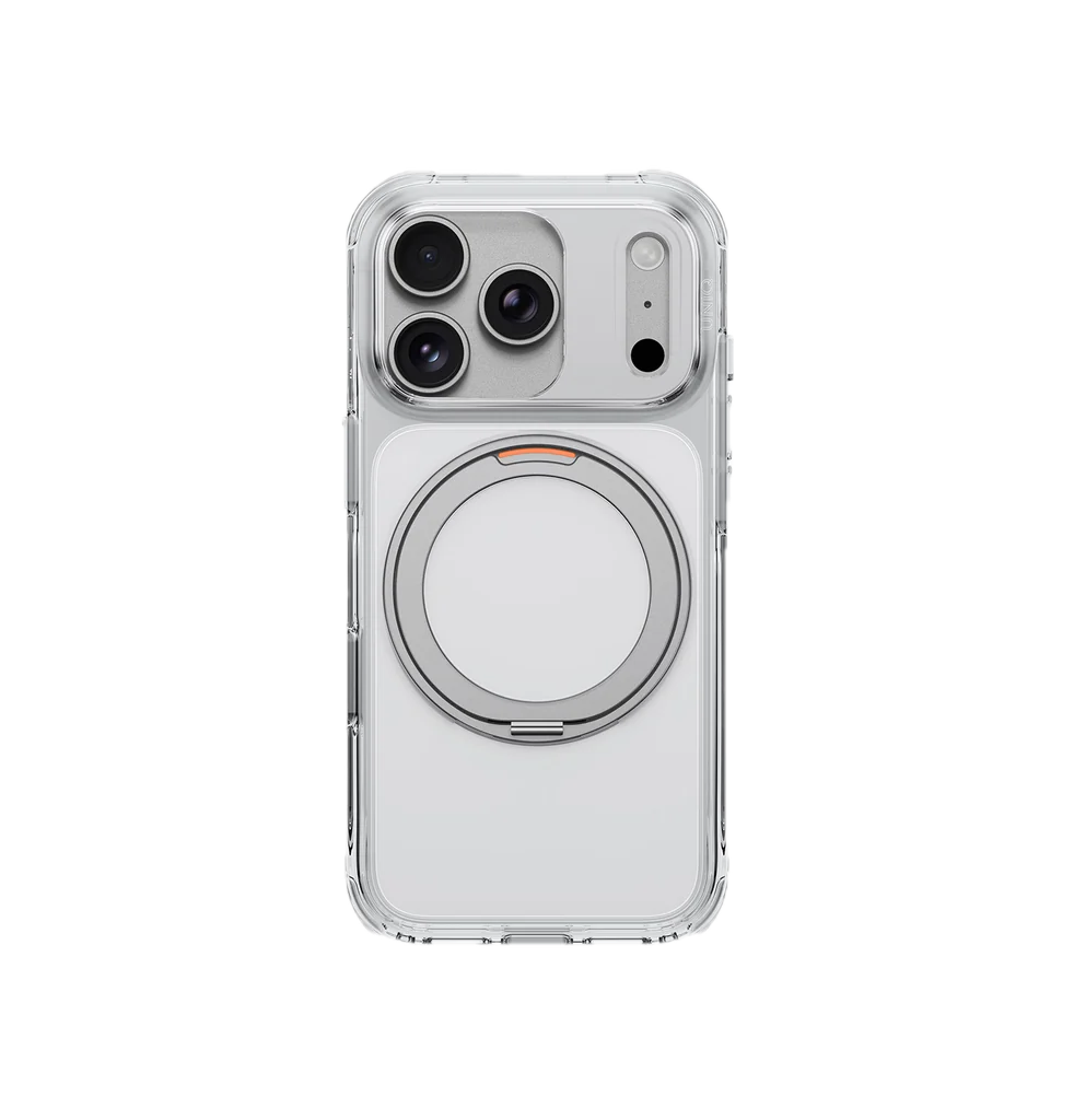 UNIQ HYBRID IPHONE 18 PRO MAX SWIVIX WITH 360 ROTATING KICKSTAND - LUCENT CLEAR