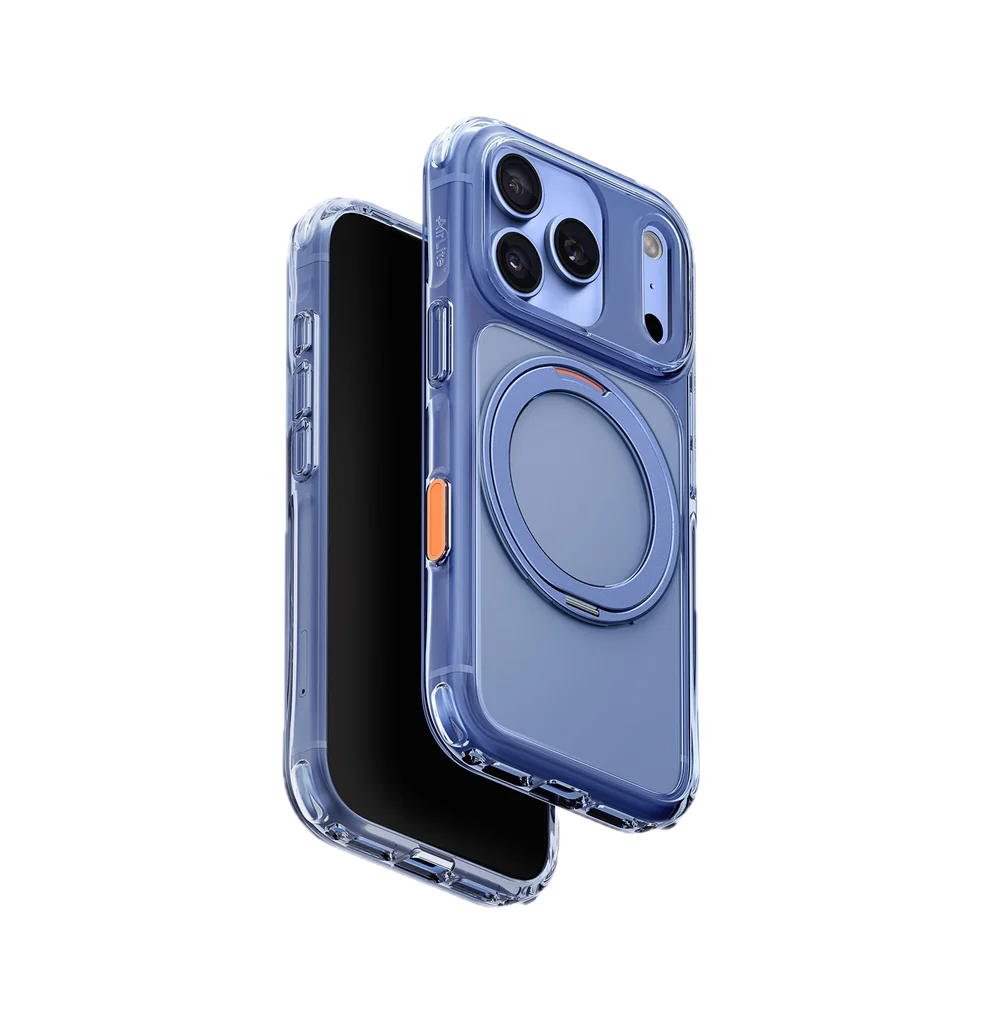 UNIQ HYBRID IPHONE 18 PRO MAX SWIVIX WITH 360 ROTATING KICKSTAND - POLAR BLUE
